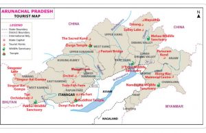 ARUNACHAL PRADESH FACTS ARUNACHAL PRADESH TOURIST MAP