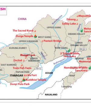 ARUNACHAL PRADESH FACTS ARUNACHAL PRADESH TOURIST MAP