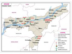 ASSAM FACTS ASSAM TOURIST MAP