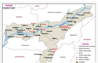 ASSAM FACTS ASSAM TOURIST MAP