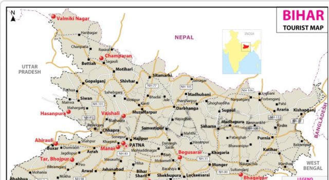 BIHAR FACTS BIHAR TOURIST MAP