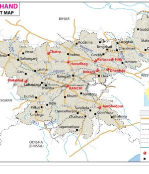 IMPORTANT FACTS OF JHARKHAND JHARKHAND TOURIST MAP