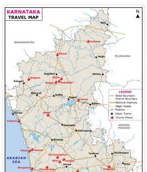IMPORTANT FACTS ABOUT KARNATAKA KARNATAKA TOURIST MAP