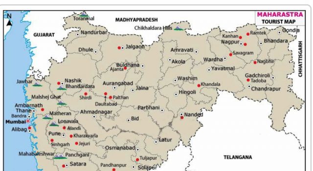 GENERAL FACTS ABOUT MAHARASHTRA MAHARASTRA TOURIST MAP