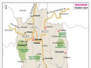 MIZORAM GENERAL FACTS MIZORAM TOURIST MAP