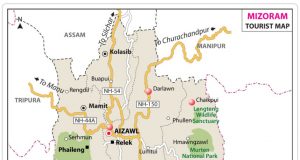 MIZORAM GENERAL FACTS MIZORAM TOURIST MAP