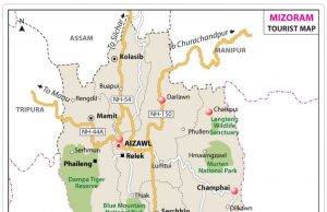 MIZORAM GENERAL FACTS MIZORAM TOURIST MAP