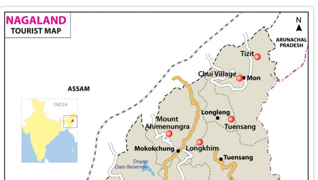 NAGALAND GENERAL FACTS NAGALAND TOURIST MAP