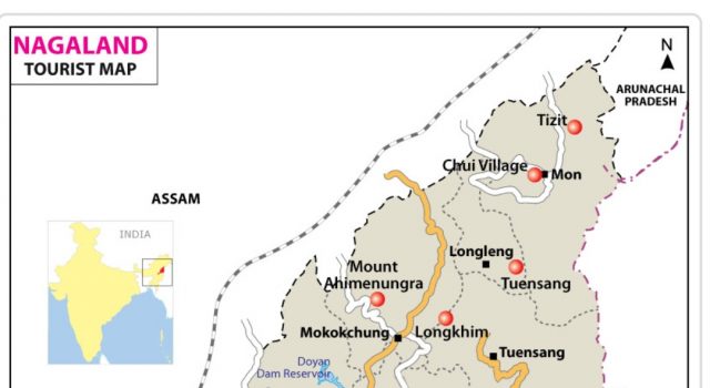 NAGALAND GENERAL FACTS NAGALAND TOURIST MAP
