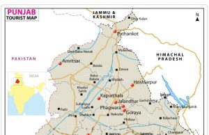 GENERAL FACTS ABOUT PUNJAB TOURIST MAP OF PUNJAB