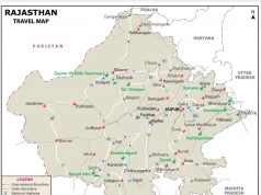 GENERAL FACTS ABOUT RAJASTHAN TOURIST MAP OF RAJASTHAN