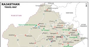 GENERAL FACTS ABOUT RAJASTHAN TOURIST MAP OF RAJASTHAN