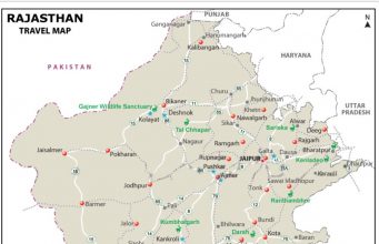 GENERAL FACTS ABOUT RAJASTHAN TOURIST MAP OF RAJASTHAN