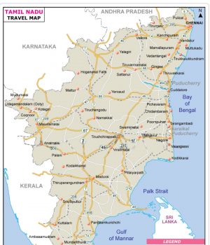 GENERAL FACTS ABOUT TAMIL NADU TAMIL NADU TOURIST MAP