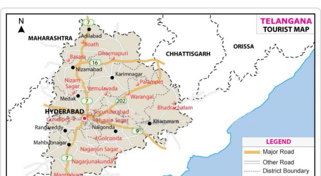 FACTS ABOUT TELANGANA TELANGANA TOURIST MAP
