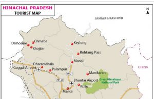 IMPORTANT FACTS OF HIMACHAL PRADESH TOURIST MAP OF HIMACHAL