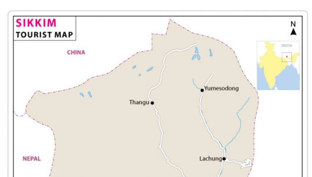 GENERAL FACTS ABOUT SIKKIM TOURIST MAP OF SIKKIM