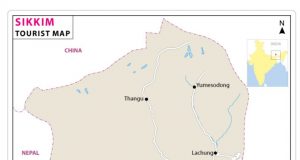 GENERAL FACTS ABOUT SIKKIM TOURIST MAP OF SIKKIM