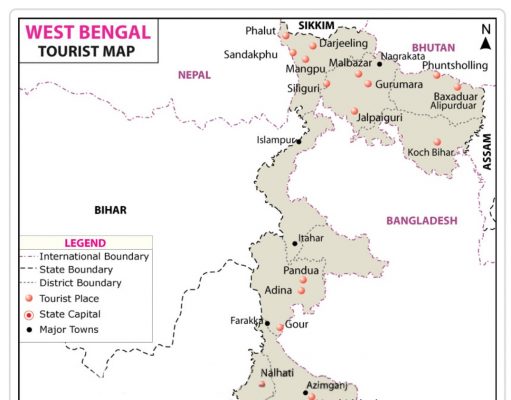 FACTS ABOUT WEST BENGAL TOURIST MAP OF WEST BENGAL