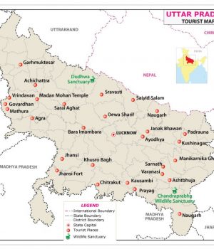 FACTS ABOUT UTTAR PRADESH UTTAR PRADESH TOURIST MAP
