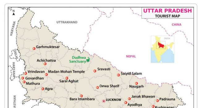 FACTS ABOUT UTTAR PRADESH UTTAR PRADESH TOURIST MAP
