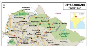 FACTS ABOUT UTTATAKHAND TOURIST MAP OF UTTARAKHAND